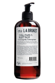 Жидкое мыло для тела и рук 069 Citrongras/Lemograss Tval, 450 ml La Bruket