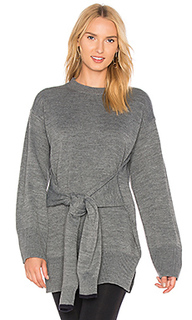 Tie front high slit sweater - J.O.A.