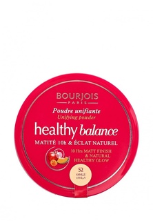 Компактная пудра Bourjois Выравнивающая Компактная Healthy Balance 52 тон vanille