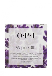 Средство для снятия лака O.P.I OPI Салфетки без ацетона "Wipe-Off! Acetone-Free Lacquer Remover Wipes", 10 шт