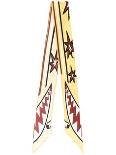 шелковый шарф с графическим принтом Rockins