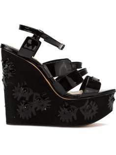 platform suede sandals Andrea Bogosian