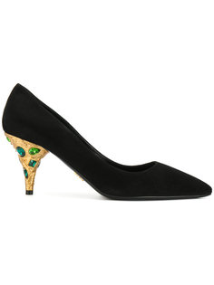 embellished heel pumps Prada