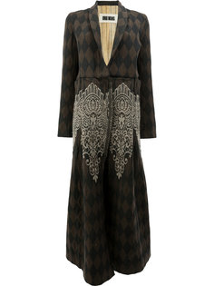 long patterned coat Uma Wang