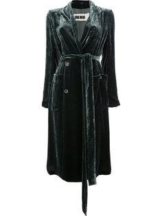 velvet tie waist coat Uma Wang