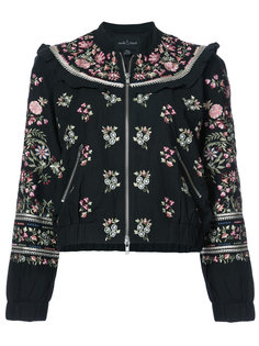 floral embroidered bomber jacket Needle & Thread