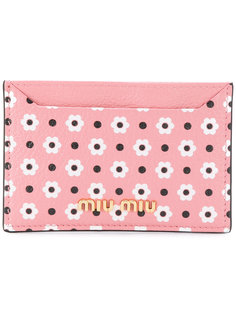 floral card holder Miu Miu