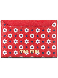floral card holder Miu Miu