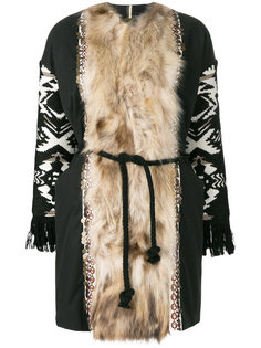 куртка с отделкой из меха енота  Alessandra Chamonix