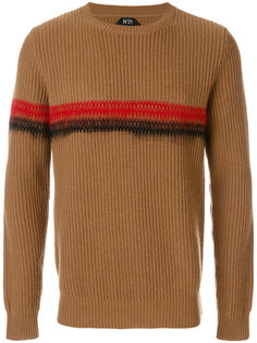 декорированный свитер в рубчик  Nº21