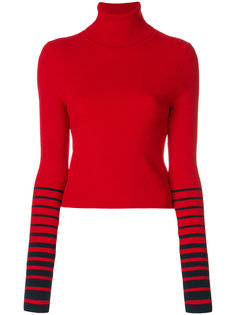 свитер-водолазка с полосками на рукавах  Tommy Hilfiger