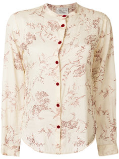 блузка с узором листьев Forte Forte
