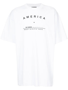 футболка с логотипом America  Raf Simons