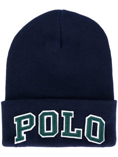 вязаная шапка с вышивкой Polo Polo Ralph Lauren