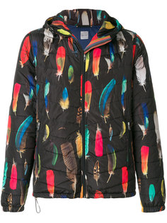 feather print padded jacket Paul Smith