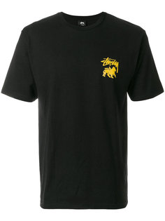 футболка с заплаткой с логотипом Stussy