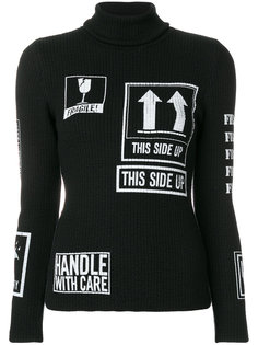 свитер-водолазка Handle With Care Moschino