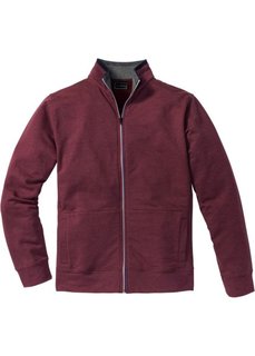 Трикотажная куртка Regular Fit (кленово-красный меланж) Bonprix