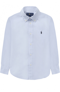 Хлопковая рубашка с воротником button down Polo Ralph Lauren