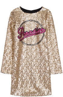 Платье с вышивкой пайетками Marc Jacobs