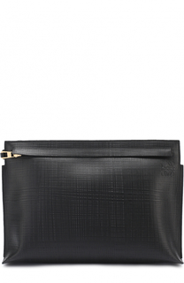 Кожаный клатч на молнии Loewe