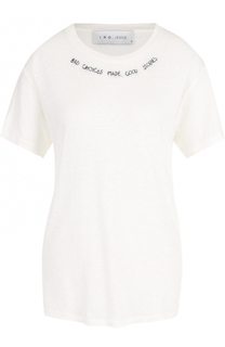 Льняная футболка с круглым вырезом Iro