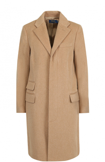Пальто прямого кроя из смеси шерсти и кашемира Polo Ralph Lauren