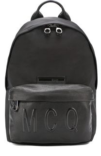 Текстильный рюкзак с внешним карманом на молнии MCQ