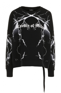 Хлопковый свитшот с принтом Marcelo Burlon