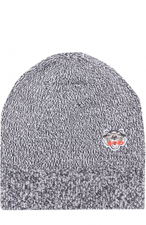 Шерстяная шапка с логотипом бренда Kenzo