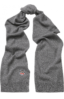 Шерстяной шарф с логотипом бренда Kenzo