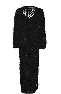 Шерстяной пуловер асимметричного кроя Isabel Benenato