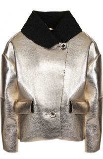 Куртка свободного кроя с металлизированной отделкой 5PREVIEW