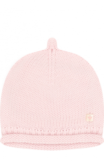 Хлопковая шапка фактурной вязки Armani Junior