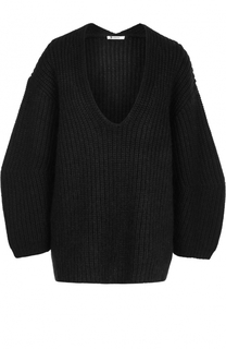 Пуловер фактурной вязки с V-образным вырезом T by Alexander Wang