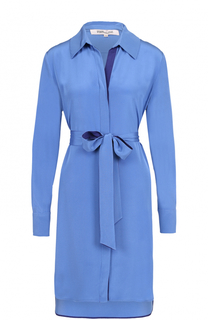 Шелковое платье-рубашка с поясом Diane Von Furstenberg