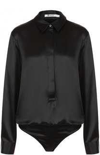 Шелковое боди-блуза T by Alexander Wang