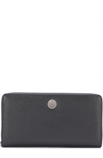 Кожаное портмоне на молнии с отделениями для кредитных карт и монет Dolce &amp; Gabbana