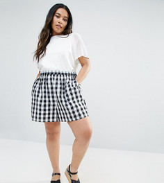 Юбка-шорты в клеточку ASOS CURVE - Мульти