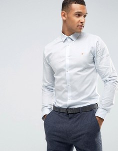 Приталенная оксфордская рубашка Farah - Синий