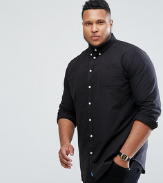 Черная оксфордская рубашка Duke PLUS - Черный