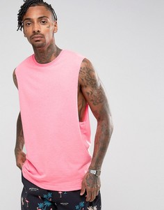 Майка с заниженными проймами ASOS - Розовый