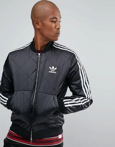Черная стеганая куртка adidas Originals Superstar BS3020 - Черный