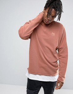 Свитшот с круглым вырезом Puma - Рыжий