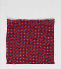 Платок для пиджака с мелким геометрическим принтом Heart & Dagger - Красный