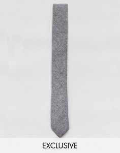 Льняной галстук в крапинку Noak - Серый