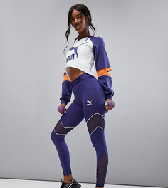 Спортивные леггинсы с сетчатыми вставками Puma эксклюзивно для ASOS - Темно-синий