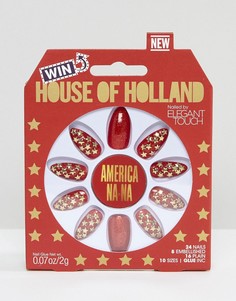 Накладные ногти House of Holland Luxe by Elegant Touch - Americana-Na - Красный