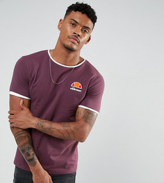 Красная обтягивающая футболка с маленьким логотипом Ellesse - Красный