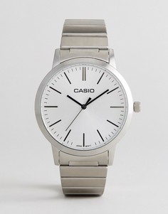 Серебристые наручные часы Casio LTP-E118D-7AEF - Серебряный